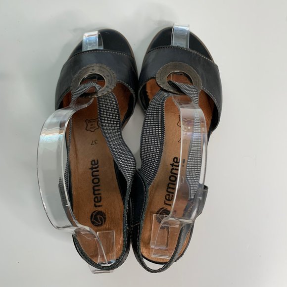 Remonte Medallion Stretch Strap Heeled Sandal - Picture 6 of 11